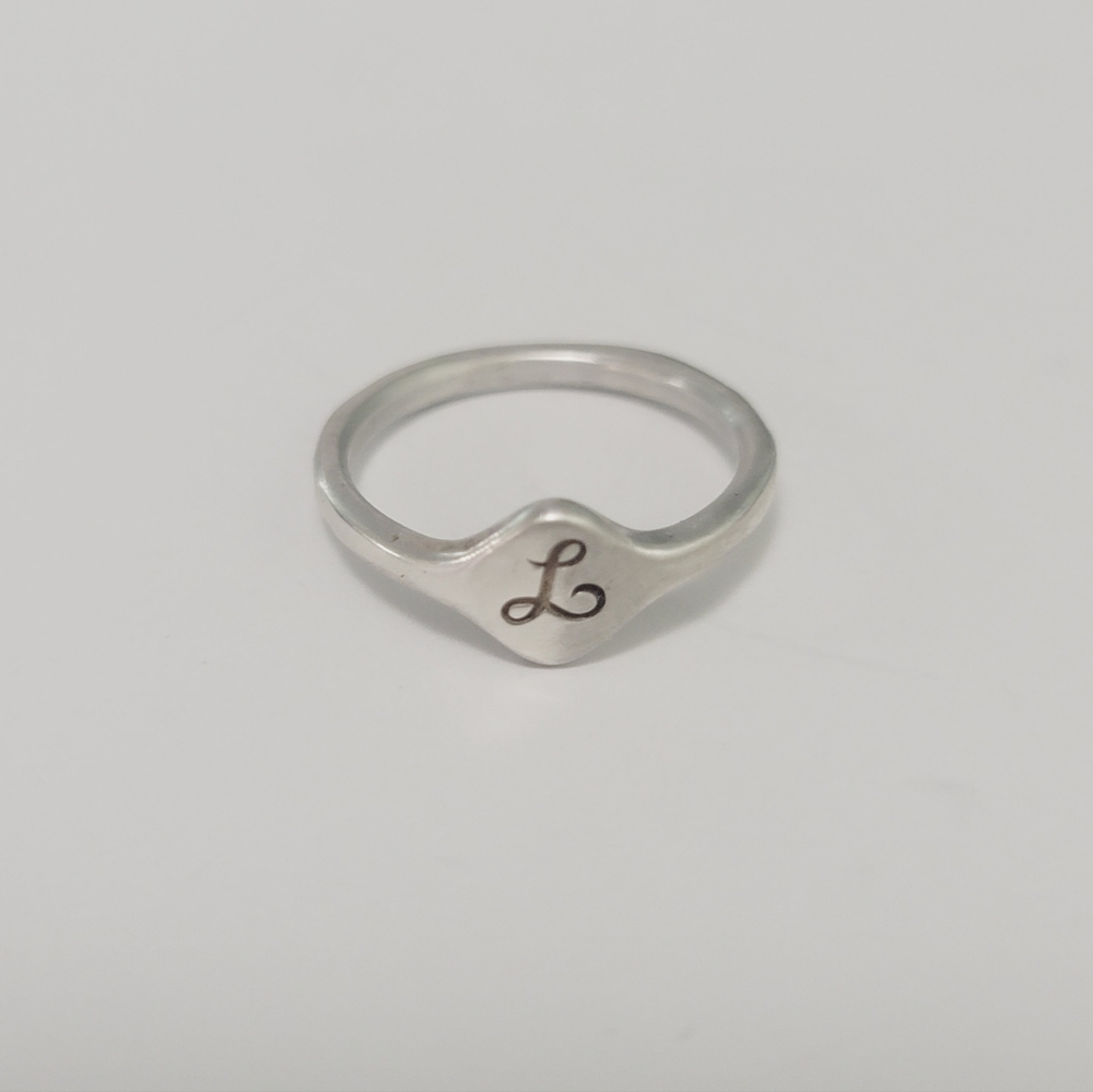 James Avery Petite Signet Initial Ring
